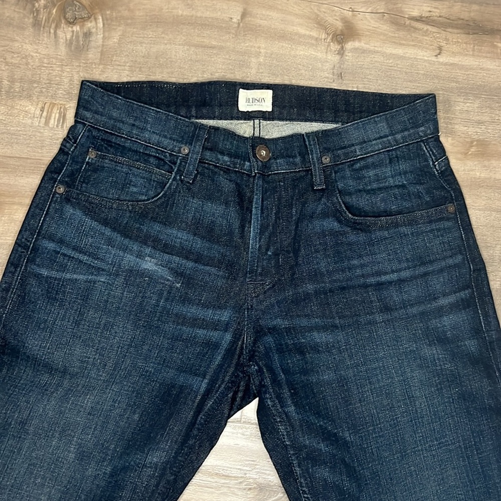 Hudson Wilde Relaxed Straight Leg Five-pocket Jeans | Blue | Sz 30